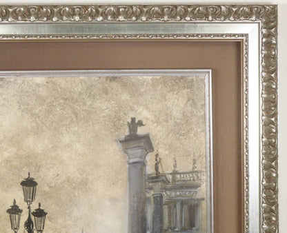 Nate Giorgio - Venice Landscape Original Painting Oil On Canvas Signed Framed