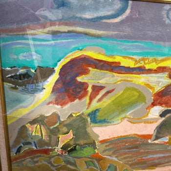 Denise Margoni Original Painting Oil On Canvas Signed Framed - Landscape