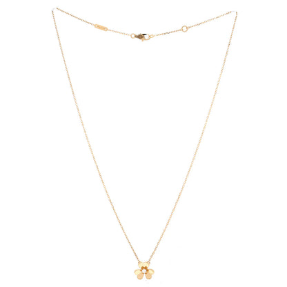 Van Cleef & Arpels Frivole Pendant Necklace 18K Yellow Gold And Diamond Mini