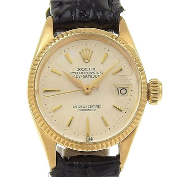 Rolex Oyster Perpetual 6517 Case Size 30Mm X 24Mm Ladies Used Watch #61316