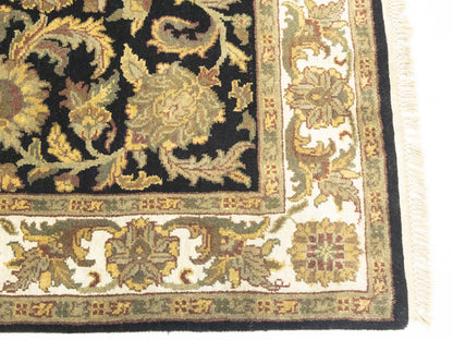 4X6 Ft Handmade Agra Jaipur Oriental Rug Floral