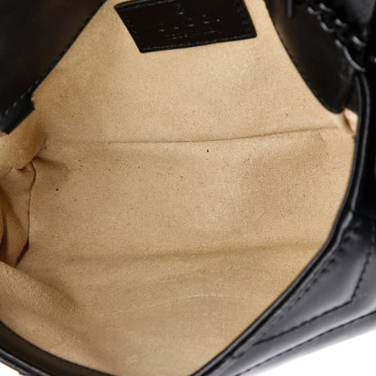 Gucci Gg Marmont Flap Belt Bag Matelasse Leather