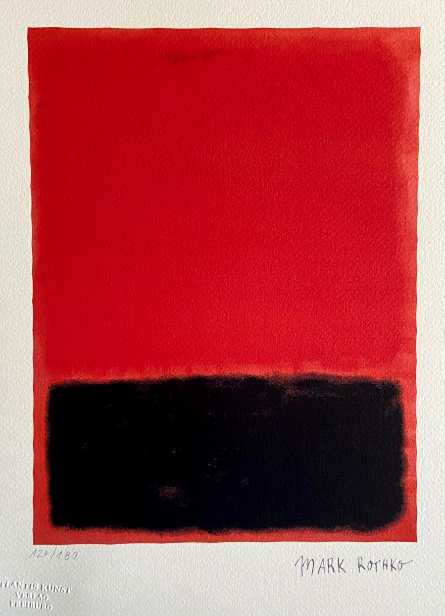 Mark Rothko Lithograph Coa Signed Numbered Limited 180 Ex Stamp
