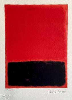 Mark Rothko Lithograph Coa Signed Numbered Limited 180 Ex Stamp