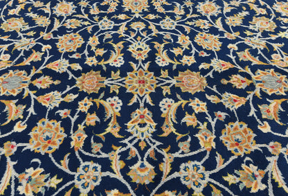 Vintage Wool Oriental Rug 9X13 Ft Floral