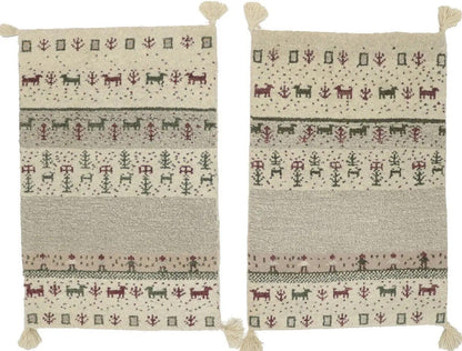 2X3 ft Pair of Hand-Knotted Tribal Plush Gabbeh
