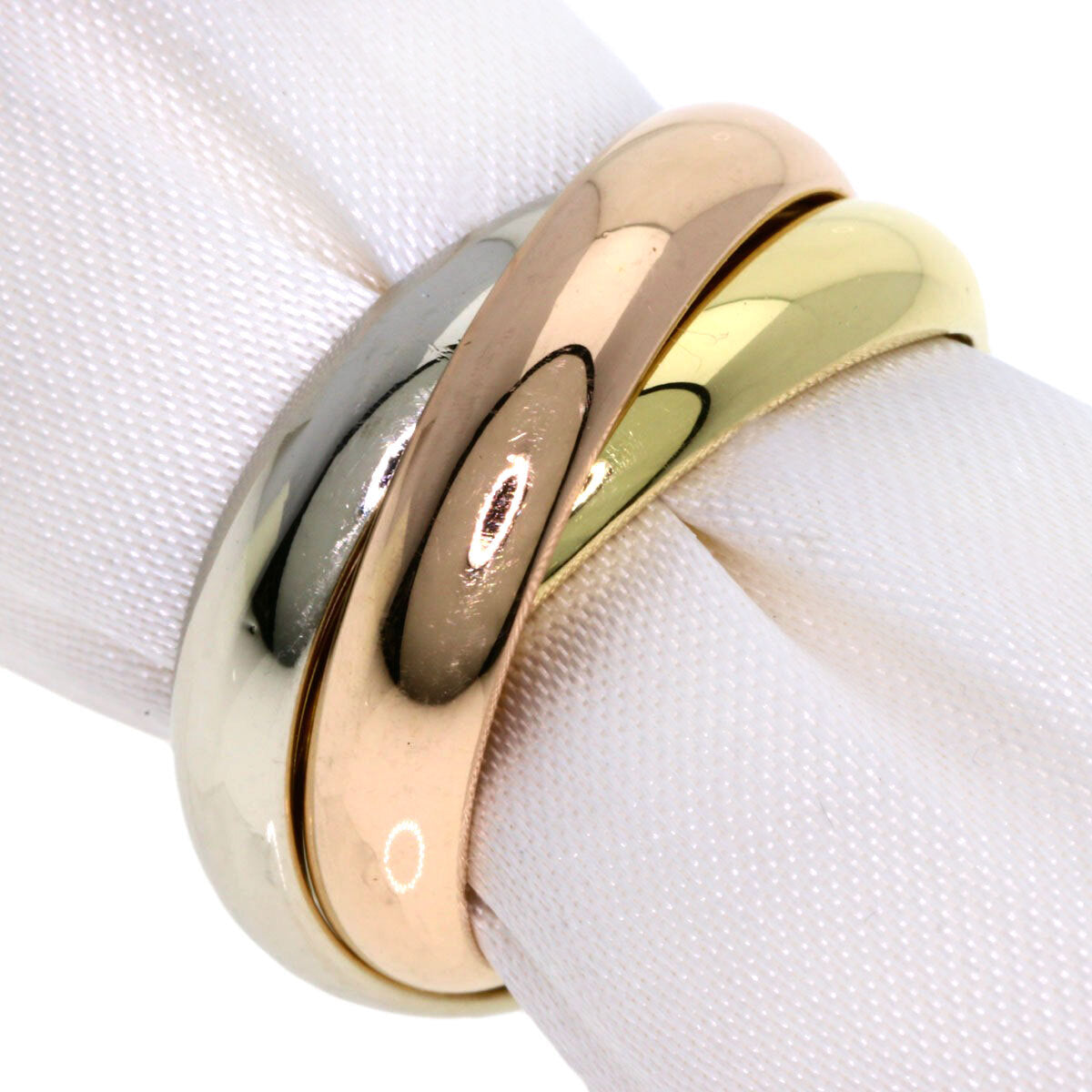 Cartier Ring Trinity Lm #50 K18 Yellow Gold K18