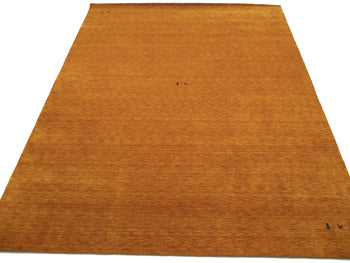 Modern Orange Tribal Wool Gabbeh Area Rug 9X12