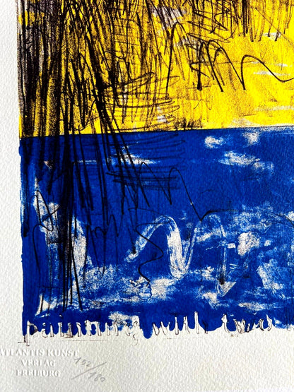 Jasper Johns Lithograph Coa Signed In Pen Numbered In Pencil Limited 180Ex