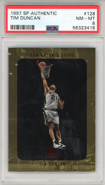 Tim Duncan 1997 Upper Deck Sp Card #128 (Psa)