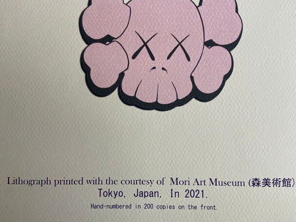 Kaws Lithograph Coa Numbered Limited Certified Mori Museum