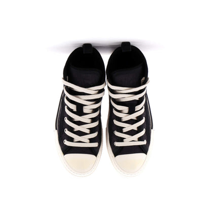 Christian Dior Men'S B23 High-Top Sneakers Quilted Oblique Nylon