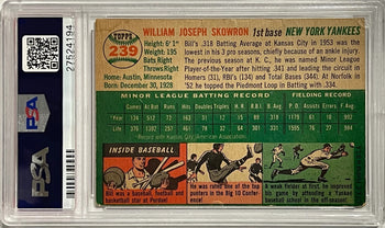 Bill Skowron Autographed 1954 Topps Rookie Card #239 (Psa)