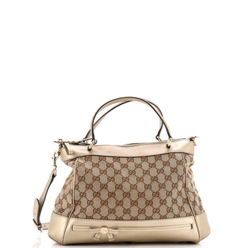 Gucci Mayfair Convertible Tote Gg Canvas Small