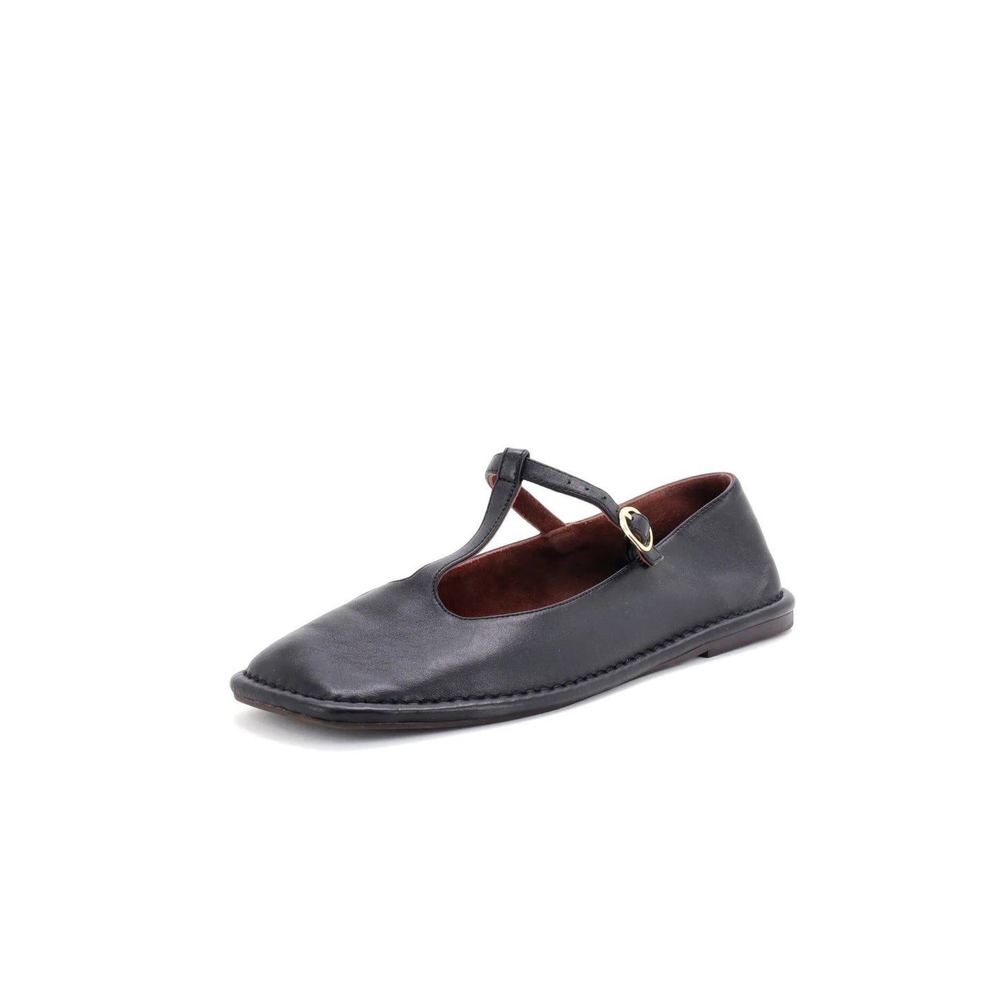 The Row Women'S Square T-Strap Flats Leather