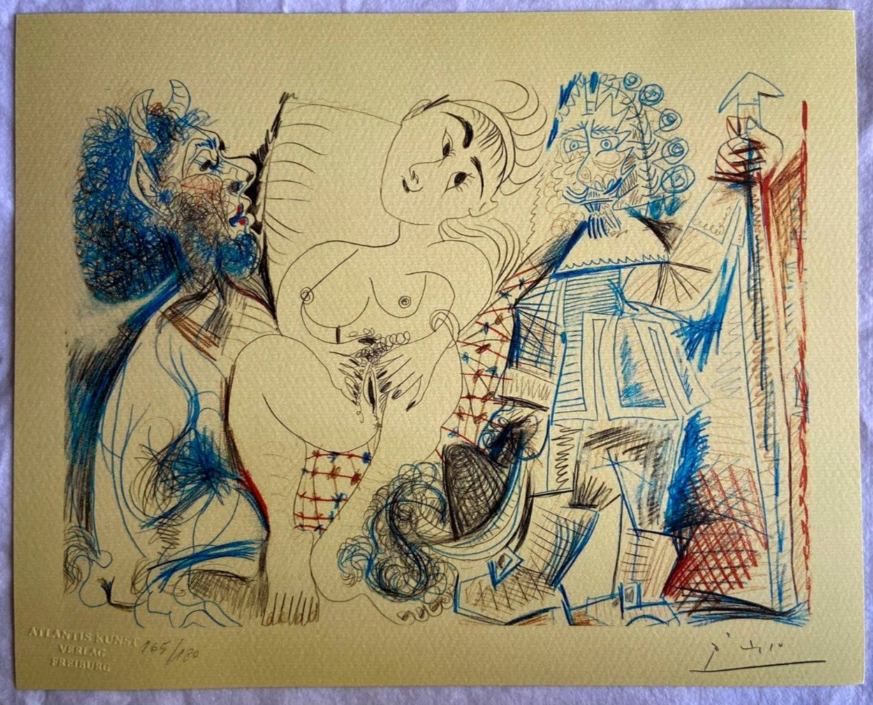 Pablo Picasso Lithograph Coa Signed Numbered Limited