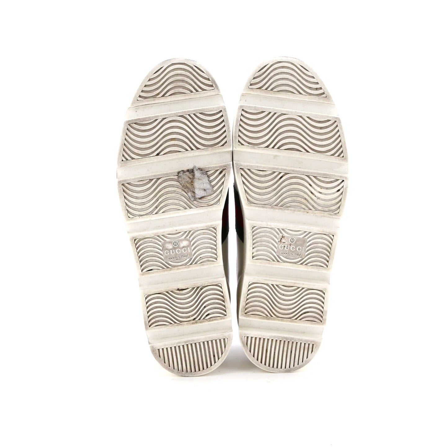 Gucci Women's Leather Ace Web Platform Sneakers