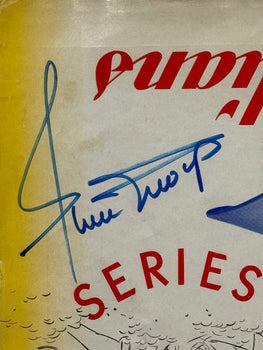 Indians Willie Mays Signed 1954 MLB World Series Program NY Giants vs Cleveland