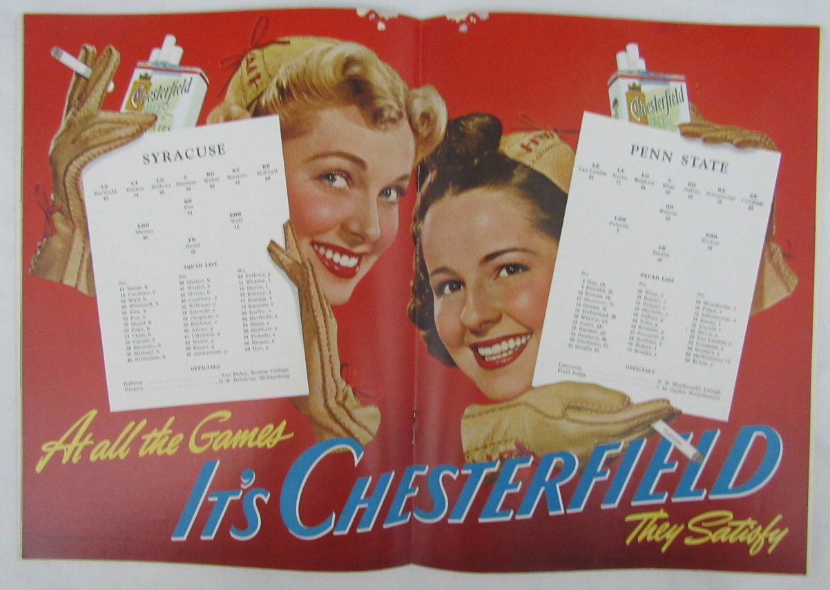 1941 Penn State Nittany Lions Vs. Syracuse College Football Program 137541