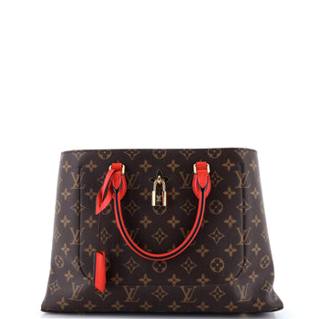 Louis Vuitton Flower Tote Monogram Canvas With Leather