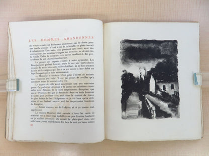 Rare 1927 'Les Hommes Abandonnes' With Vlaminck Etchings & Lithographs" Limited