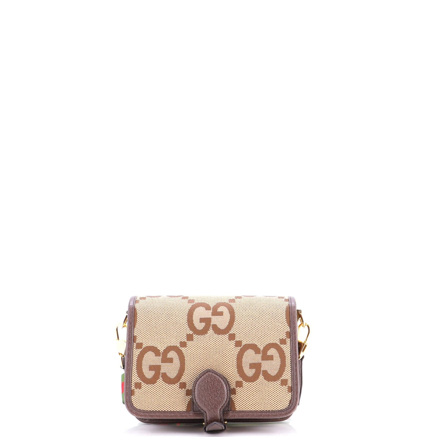 Gucci Buckle Messenger Bag Jumbo Gg Canvas Small