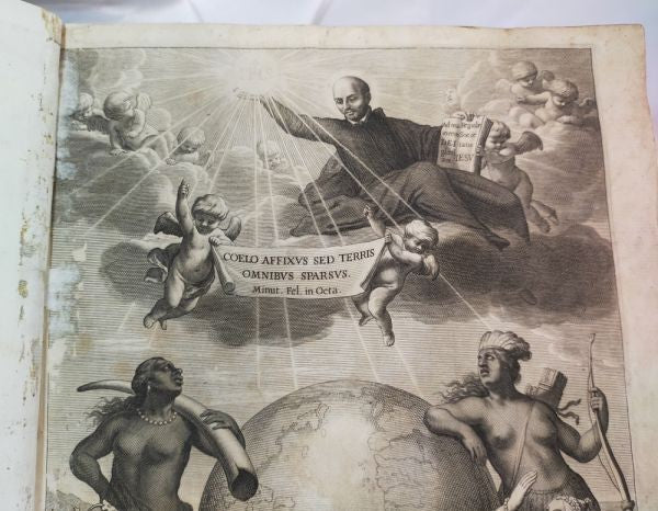 1650 First Edition Bartoli Life Of St. Ignatius Jesuit Vellum Folio