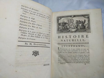 1754 Buffon Histoire Naturelle Vol 11 First Ed Elephant Rhino Camel 42 Plates