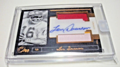 Len Dawson 2018 Panini One Bronze Game Used Dual