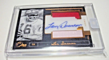 Len Dawson 2018 Panini One Bronze Game Used Dual