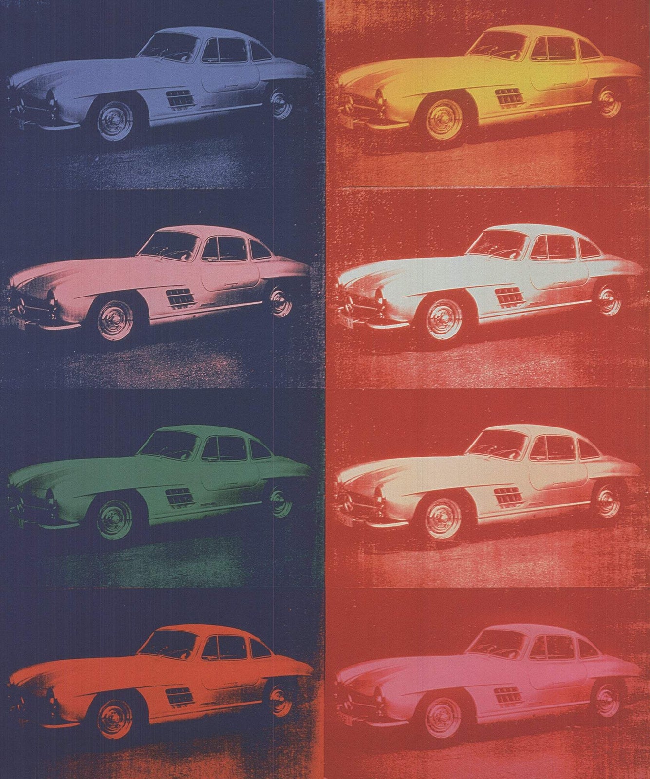 Andy Warhol Mercedes-Benz 300 Sl Coupe " Offset Lithograph Pop A
