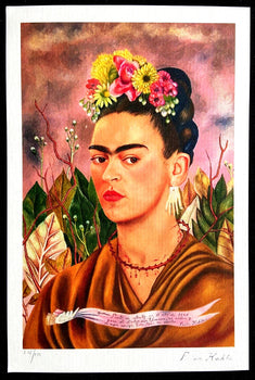 Frida Kahlo Lithograph 275 Ex Coa Original Numbered By Hand Signed Limited