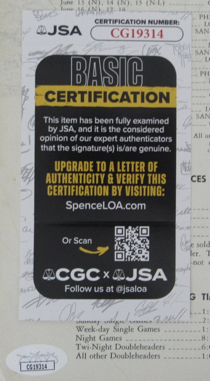 Bill Mazeroski Hof Signed/Auto 1961 Pittsburgh Pirates Yearbook Jsa 198646