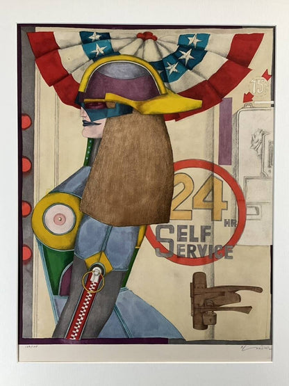 Richard Lindner 24 Hour Self Service Limited Lithograph 139/175 Signed Pop Art