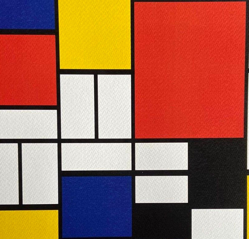 Piet Mondrian Lithograph Coa Signed Stamped