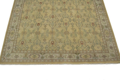 Hand-Knotted Oriental Rug Muted Antique-Washed
