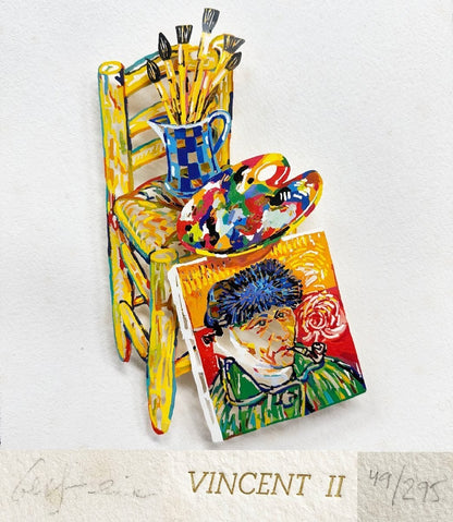 Gerstein David "Vincent Van Gogh II" Papercut 3D Papercut Print