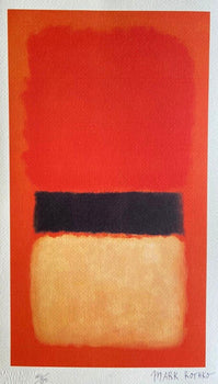 Mark Rothko Lithograph Coa Signed Op Numbered In Pencil