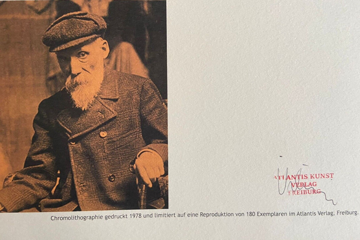 Pierre-Auguste Renoir Lithograph Coa Signed Numbered (Paul Czanne Gauguin)
