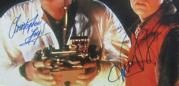 Michael J Fox/Christopher Lloyd Sign/Auto 16X20