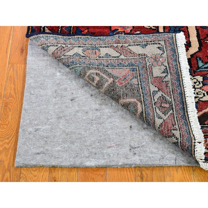 3'5"X9'7" New Farsian Baktiarjoon With Deer Figurines Handmade Runner Rug