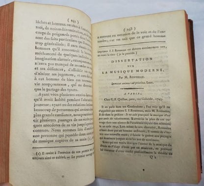 Louis-Sebastien Mercier De J.J. Rousseau 1791 First Edition Leather Book Revolut