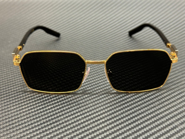 DOLCE & GABBANA DG2316 02 87 Gold Dark Grey Unisex 56 mm Sunglasses