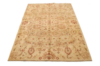 5X7 Ft Vintage Hand-Knotted Red Tribal Oriental