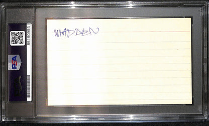 John Madden Hof Signed/Auto 3X5 Index Card Oakland Raiders Psa/Dna 187473