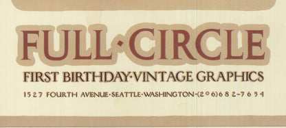 David Lance Goines Full Circle Vintage Graphics " Offset Lithograp