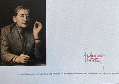 Josef Albers Lithograph Coa Signed Numbered A