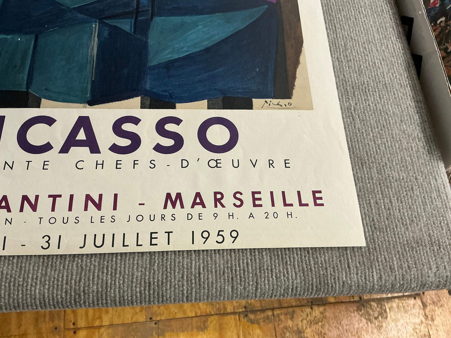 Pablo Picasso Musee Cantini " Lithograph Cubism Purple Pablo Pica