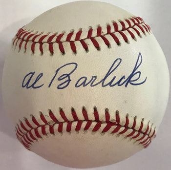 Al Barlick Autographed Official National League Baseball (Jsa)