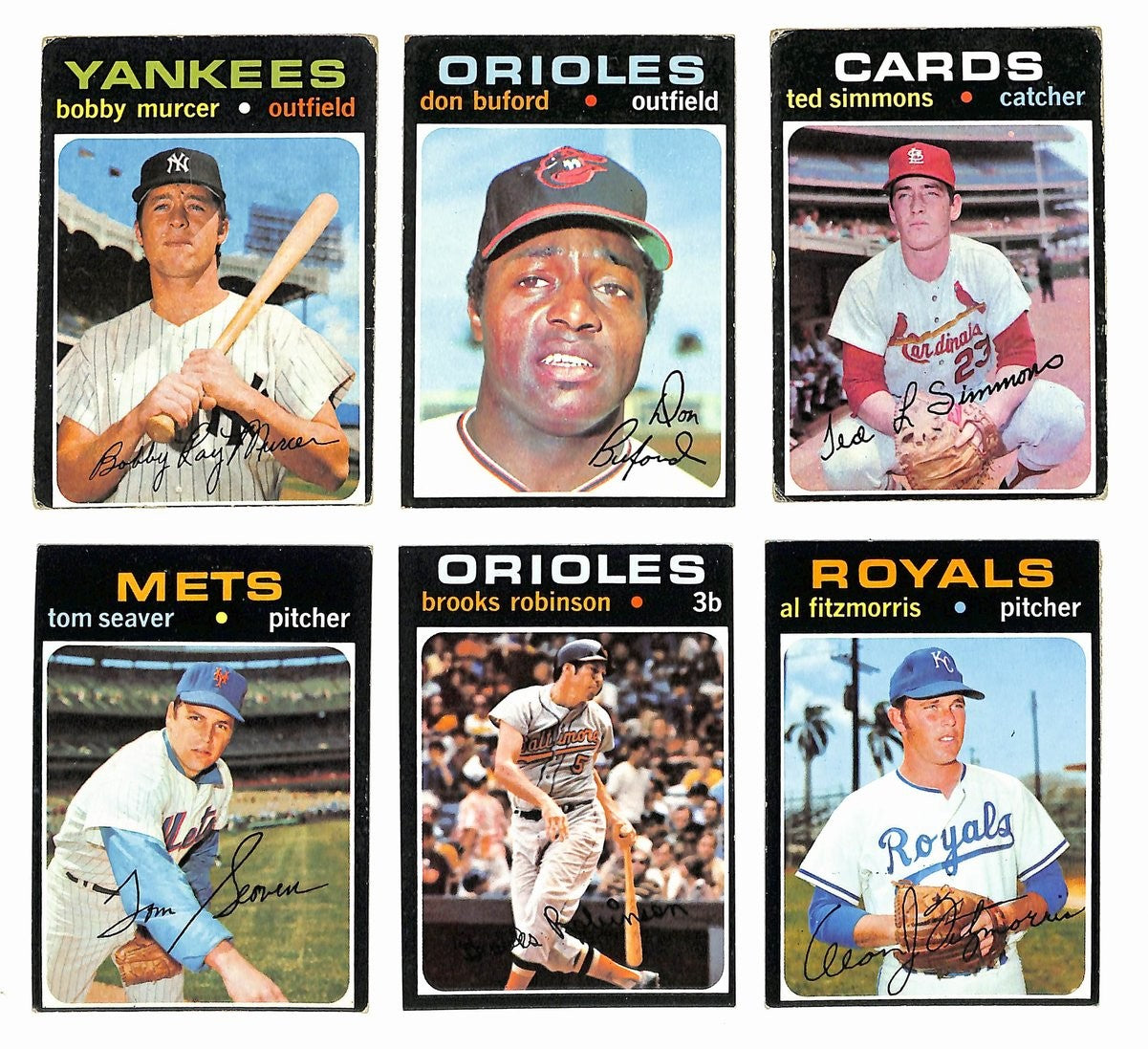 1971 Topps Baseball Card Complete Set (1-752)